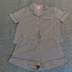 Isaac Mizrahi striped pajama set